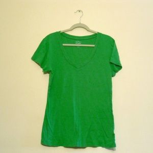 Old Navy v-neck green cotton t-shirt XL